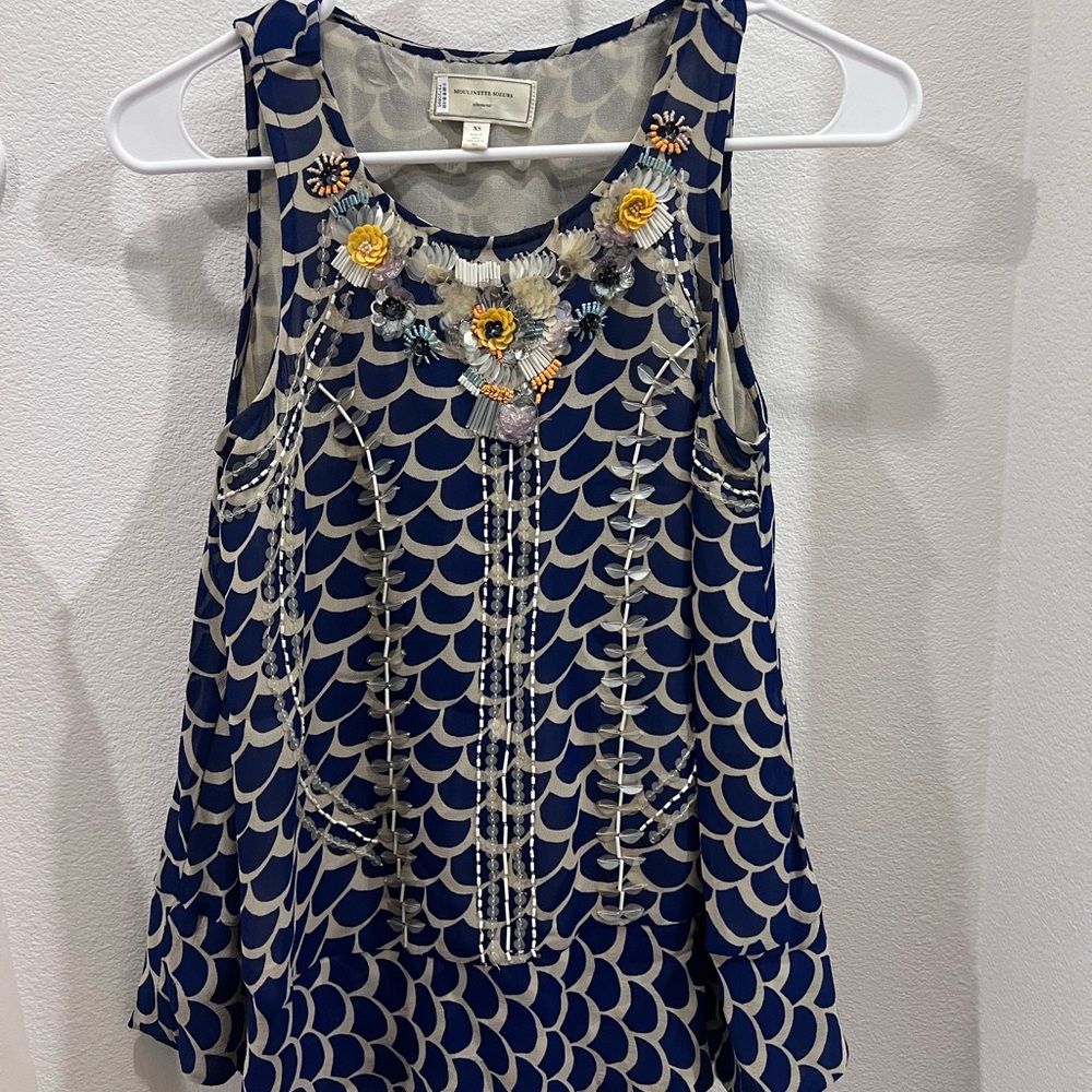 Sequined Accented Patterned Tank - image 1